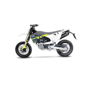 LEOVINCE SILENCIOSO NERO HUSQVARNA 701 SUPERMOTO/ENDURO 21 INOX C/CAT S14074K - Factory Bike