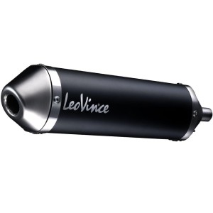 LEOVINCE SILENCIOSO NERO X-FIGHT YAMAHA DT 50 ACERO INOX. 2T S3260B - Factory Bike