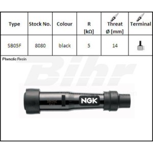 Pipa Bujía NGK SB05F - Factory Bike