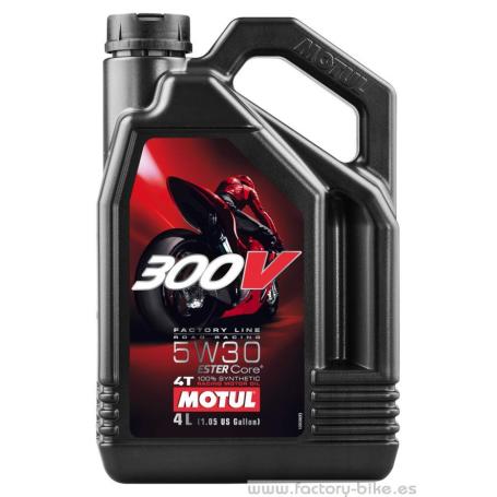 MOTUL 300V FL ROAD RACING 5W30 4L - Factory Bike distribuidor MOTUL