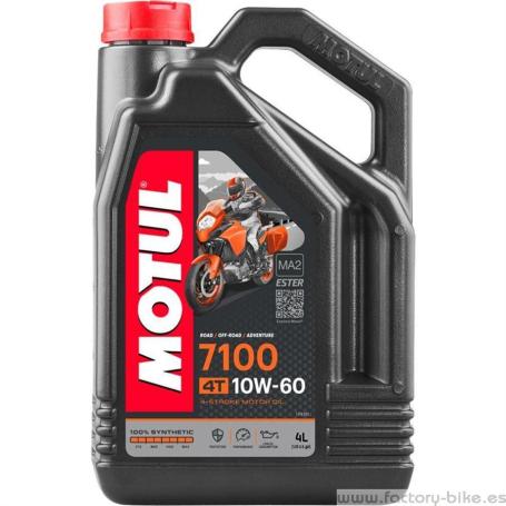 MOTUL 7100 10W60 4T 4L - Factory Bike distribuidor MOTUL