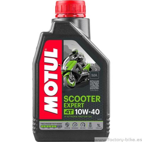 MOTUL SCOOTER EXPERT 4T 10W40 MA 1L - Factory Bike distribuidor MOTUL