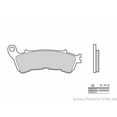 Pastillas de freno sinterizadas Brembo 07063XS - Factory Bike