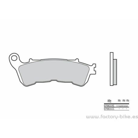 Pastillas de freno sinterizadas Brembo 07063XS