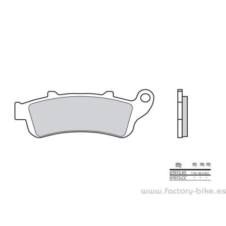 Pastillas de freno orgánicas Brembo 07072 - Factory Bike