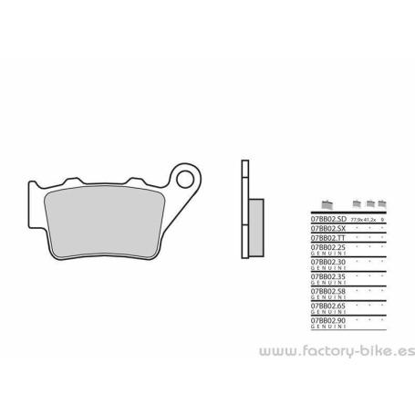 Pastillas de freno sinterizadas Brembo 07BB02SD - Factory Bike
