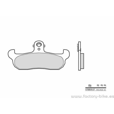 Pastillas de freno orgánicas Brembo 07BB0907 - Factory Bike