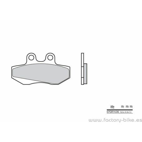 Pastillas de freno orgánicas Brembo 07GR1406