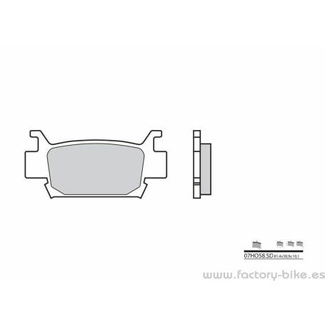 Pastillas de freno sinterizadas Brembo 07HO58SD - Factory Bike