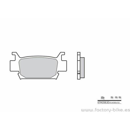 Pastillas de freno sinterizadas Brembo 07HO58SD