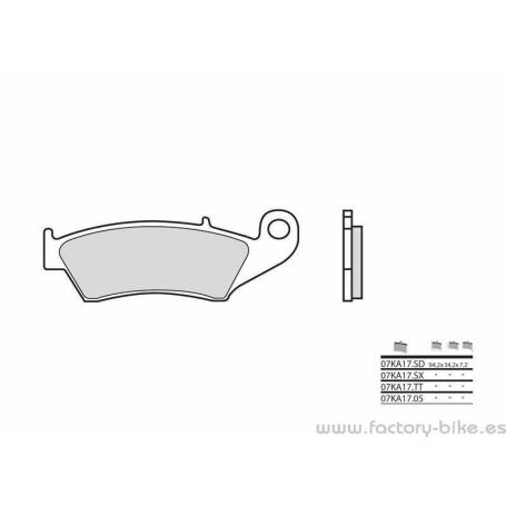 Pastillas de freno sinterizadas Brembo 07KA17SD