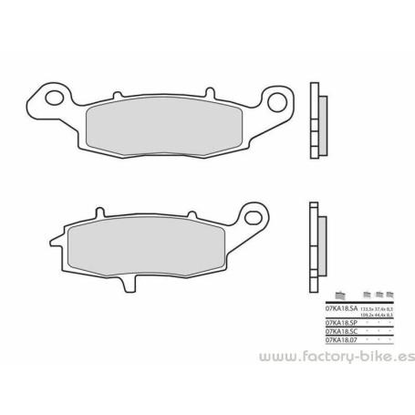 Pastillas de freno sinterizadas Brembo 07KA18SA - Factory Bike