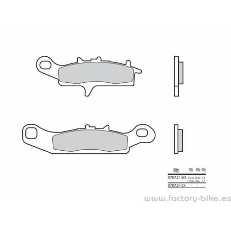 Pastillas de freno sinterizadas Brembo 07KA24SD