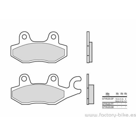Pastillas de freno sinterizadas Brembo 07YA20SP - Factory Bike