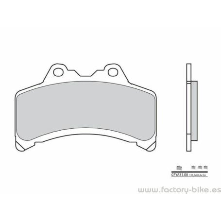Pastillas de freno orgánicas Brembo 07YA3108