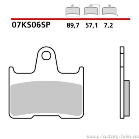 Pastillas de freno BREMBO sinterizadas - 07KS06SP- Factory Bike Pontevedra