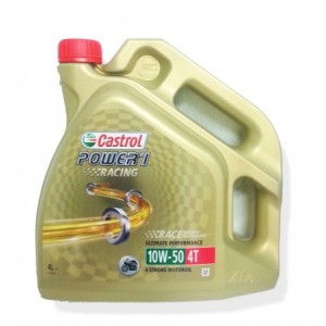 ACEITE CASTROL POWER 1 RACING 10W50 4T 4L - Factory Bike