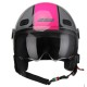 CGM 109X CASCO JET GLOBO SPORT GRIGIO FUCSIA FLUO SAGOMATA