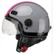 CGM 109X CASCO JET GLOBO SPORT GRIGIO FUCSIA FLUO SAGOMATA