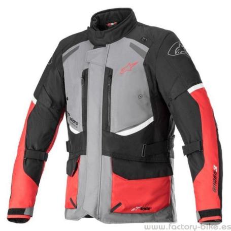 Chaqueta Alpinestars ANDES V3 DRYSTAR JACKET negra gris roja (3207521 9018)