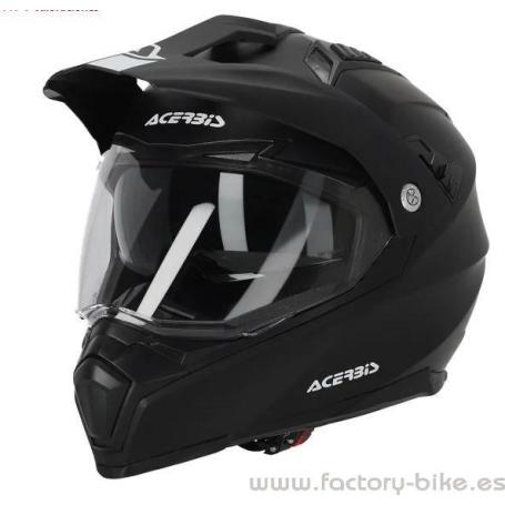 CASCO ACERBIS FLIP BLACK MATT - FACTORY BIKE PONTEVEDRA