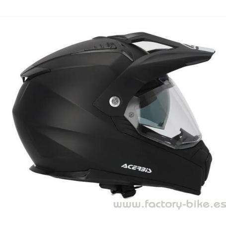 CASCO ACERBIS FLIP BLACK MATT - FACTORY BIKE PONTEVEDRA