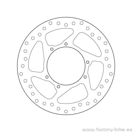 Disco de freno BREMBO Serie Oro redondo fijo (68B407N3)