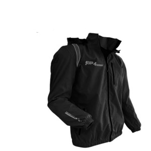 CHAQUETAS 1UP4D RAIN HYDRA HOMBRE NEGRA GRIS WATERPROOF