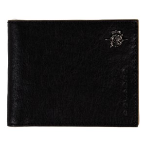 MV AGUSTA PIQUADRO LEATHER WALLET SMALL- CARTERA NEGRA 3MVM20PQLWALLS