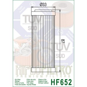 Filtro de Aceite Hiflofiltro HF652