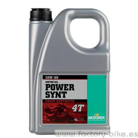 Aceite motorex Power Synt 4T 10w60 4 litros