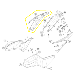 HUSQVARNA VITPILEN 401 19-20 CARENADO DERECHO 28508042000CCB