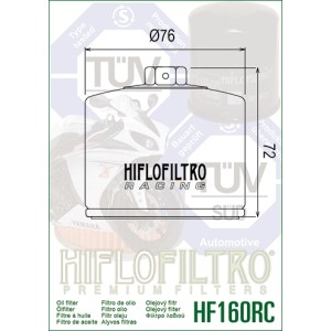 Filtro de aceite Hiflofiltro HF160RC