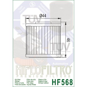 Filtro de Aceite Hiflofiltro HF568