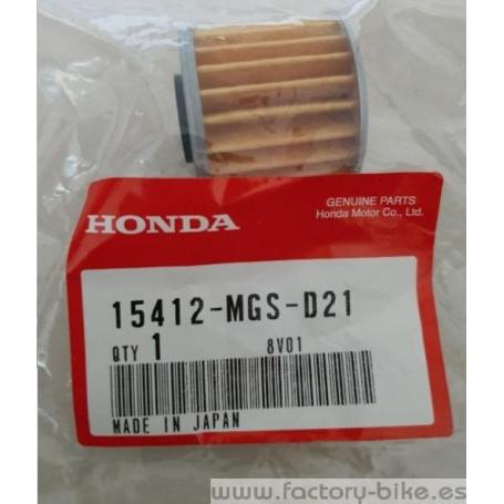 Filtro de aceite original Honda 15412-MGS-D21
