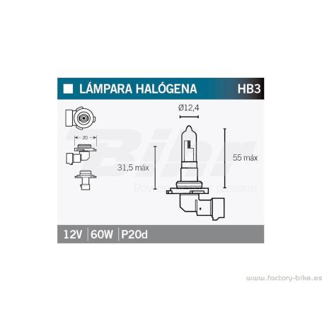 Lámpara OSRAM 9005-01B HB3