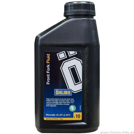 ACEITE OHLINS FORK OIL Nº10 SAE 20 aprox. 40cSt 1L R&T