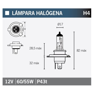 BOMBILLA H4 VICMA - Factory Bike