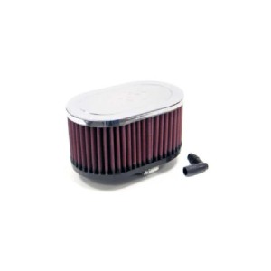 FILTRO POTENCIA UNIVERSAL K&N D.INT. 65 MM OVALADO - FACTORY BIKE