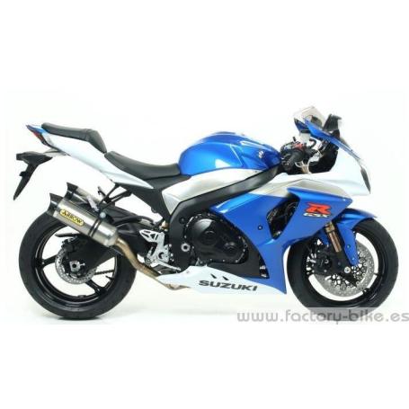ARROW SUZUKI GSX-R 1000 '09-10 STAINLESS STEEL HOMOLOGATED TIGHT & LEFT PRO RACING SILENCER WITH CARBON END-CAP